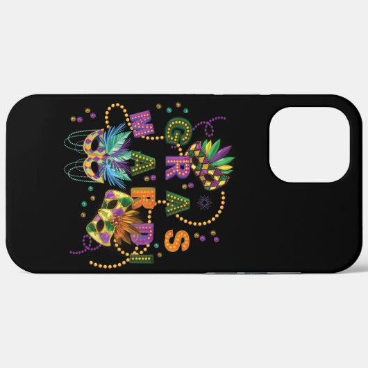 Coques Case-Mate iPhone Moderne Mardi Gras (Verso (horizontal))