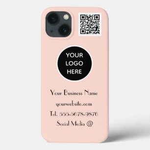 Case-Mate iPhone Case Moderne minimaliste rose blanc logo personnalisé Q