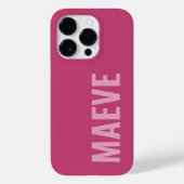 Coques Case-Mate iPhone Moderne minimaliste typographie girly rose élégant (Verso)