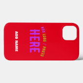 COQUES Case-Mate iPhone MODERNE MODERNE PERSONNALISABLE ROUGE VÉRIFIÉ (Verso (horizontal))