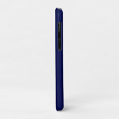 Coques Case-Mate iPhone Moderne Monogramme Bleu Nuit (Dos/Gauche)