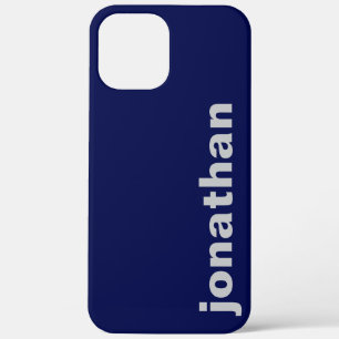 Case-Mate iPhone Case Moderne Monogramme Bleu Nuit