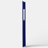 Coques Case-Mate iPhone Moderne Monogramme Bleu Nuit (Verso / Gauche)
