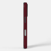 Coques Case-Mate iPhone Moderne Monogramme Nom Ivoire Bourgogne Foncé (Verso / Droite)