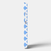 Coques Case-Mate iPhone Moderne motif cercles bleu clair blanc (Verso / Gauche)