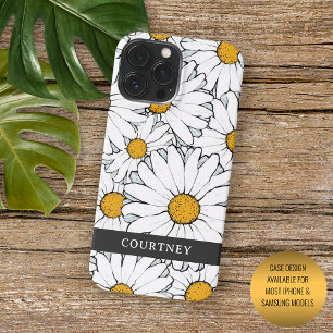 Coque Pour Pour iPhone 14 Pro Max Moderne motif floral de marguerite de cottage camp