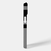 Coques Case-Mate iPhone Moderne noir & blanc élégant Monogramme (Verso / Droite)