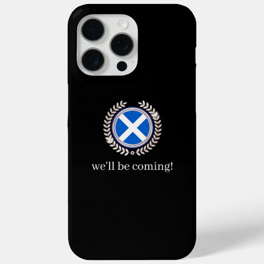 Coques Case-Mate iPhone Moderne Nous Serons Là | Badge Drapeau Écosse Fans (Verso)