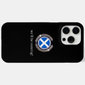 Coques Case-Mate iPhone Moderne Nous Serons Là | Badge Drapeau Écosse Fans (Verso (horizontal))