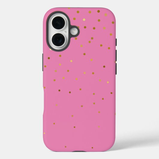 Coques Case-Mate iPhone Moderne Pailleté  Or  Rose   (Verso)