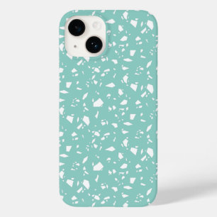 Coque Pour iPhone 14 Moderne Pastel Bleu géométrique Terrazzo Motif