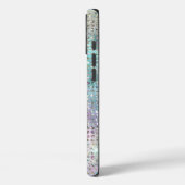 Coques Case-Mate iPhone Moderne Pastel Diamond Monogramme Motif clouté (Verso / Gauche)