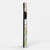 Coques Case-Mate iPhone Moderne Pastel Rose Et Vert Motif Avocado (Dos/Droite)