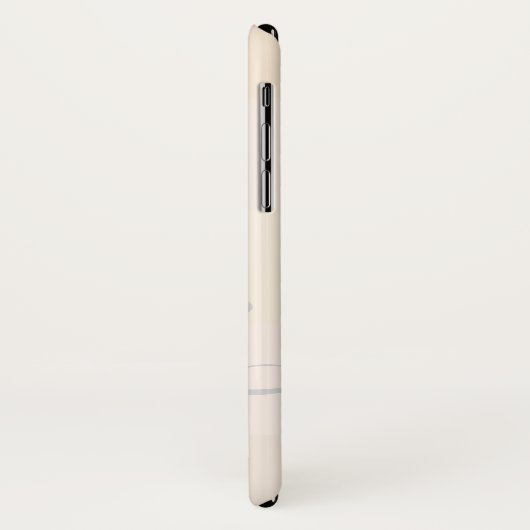 Coques Case-Mate iPhone Moderne Pastel Skin Ombre Stripe Nom personnalisé (Dos/Gauche)