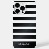 Coques Case-Mate iPhone Moderne personnalisé en noir et blanc (Verso)