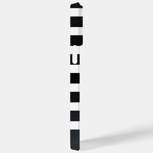 Coques Case-Mate iPhone Moderne personnalisé en noir et blanc (Verso / Droite)