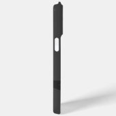 Coques Case-Mate iPhone Moderne Personnalisé Gris Monogramme (Verso / Droite)