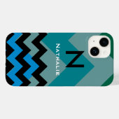 Coques Case-Mate iPhone moderne personnalisé par chevron (Verso (horizontal))