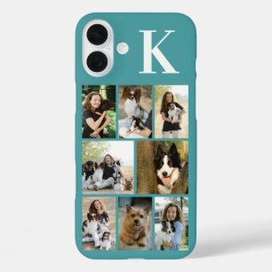 Coques iPhone 16 Plus Moderne Photo Teal 8 Animaux de Compagnie