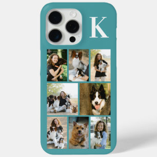 Coque iPhone 15 Pro Max Moderne Photo Teal 8 Animaux de Compagnie
