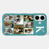 Coques Case-Mate iPhone Moderne Photo Teal 8 Animaux de Compagnie (Verso (horizontal))