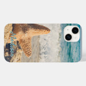 Coques Case-Mate iPhone Moderne Plage Starfish Shell Sky Personnalisé (Verso (horizontal))