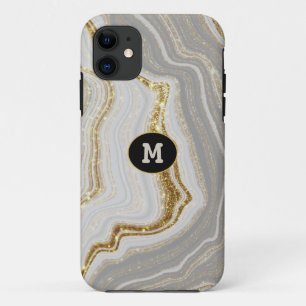 Case-Mate iPhone Case Moderne Quarts & Or Agate Crystal Personnaliser