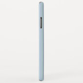 Coques Case-Mate iPhone Moderne rayé bleu scintillant (Dos/Droite)