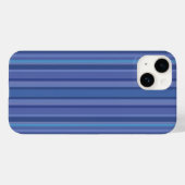 Coques Case-Mate iPhone Moderne Rayure Bleue Violette (Verso (horizontal))