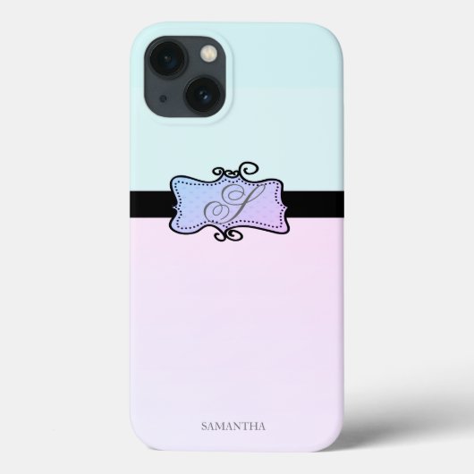 Coques Case-Mate iPhone Moderne rayure girly chic (Verso)