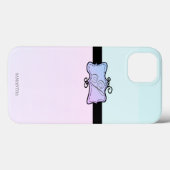 Coques Case-Mate iPhone Moderne rayure girly chic (Verso (horizontal))