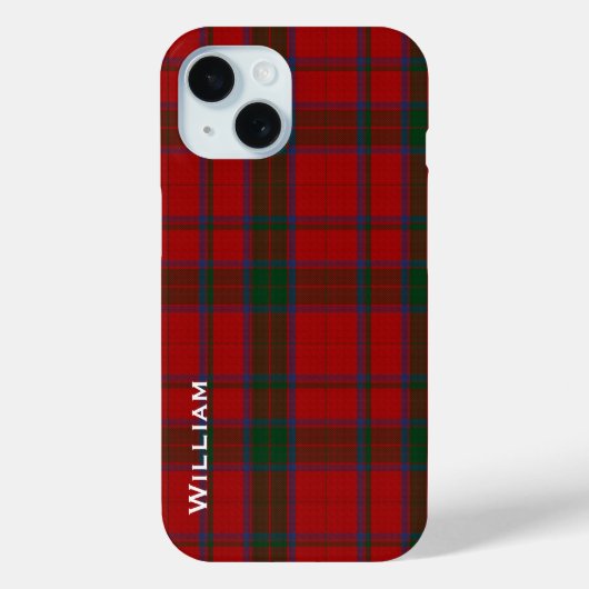 Coques Case-Mate iPhone Moderne Robertson Famille Tartan Plaid (Verso)