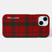 Coques Case-Mate iPhone Moderne Robertson Famille Tartan Plaid (Verso (horizontal))