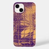 Coques Case-Mate iPhone Moderne Script Fleur Faiseuse Aquarelle violet (Verso)