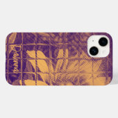 Coques Case-Mate iPhone Moderne Script Fleur Faiseuse Aquarelle violet (Verso (horizontal))