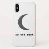 Coques Case-Mate iPhone Moderne simple à la citation de la lune (Dos)