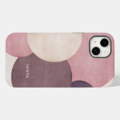 Coques Case-Mate iPhone Moderne Simple Beige&Brown Circulaire Téléphone / (Verso (horizontal))