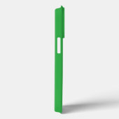 Coques Case-Mate iPhone Moderne simple brillant vert Nom du script Monogra (Verso / Droite)