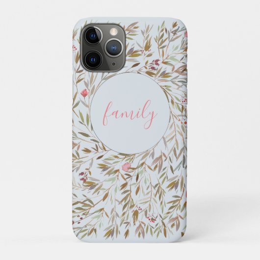 Coques Case-Mate iPhone Moderne Simple Flore verte couronne (Dos)