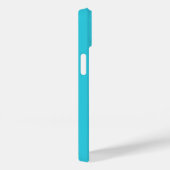 Coques Case-Mate iPhone Moderne simple Monogramme Aqua Turquoise (Verso / Droite)