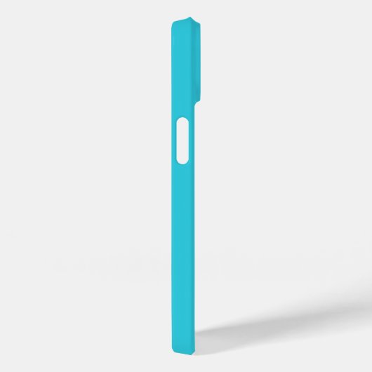 Coques Case-Mate iPhone Moderne simple Monogramme Aqua Turquoise (Verso / Droite)