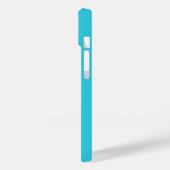 Coques Case-Mate iPhone Moderne simple Monogramme Aqua Turquoise (Verso / Gauche)