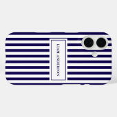 Coques Case-Mate iPhone Moderne Simple Personnalisé Marine Vertical Strite (Verso (horizontal))