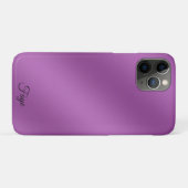 Coques Case-Mate iPhone Moderne Simple Solide dégradé violet motif vague (Dos (Horizontal))