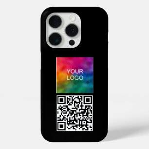 Coque iPhone 15 Pro Moderne simple votre code QR Télécharger le Modèle