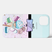 Coques Case-Mate iPhone Moderne stylé Girly Stripe crème glacée (Verso (horizontal))