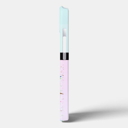 Coques Case-Mate iPhone Moderne stylé Girly Stripe crème glacée (Verso / Gauche)