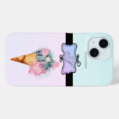 Coques Case-Mate iPhone Moderne Stylo crème glacée Girly Cactus (Verso (horizontal))
