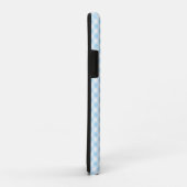 Coques Case-Mate iPhone Moderne tendance Bleu & Blanc CheckEn vichy (Dos/Droite)