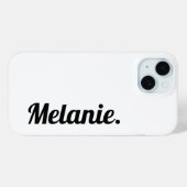 Coques Case-Mate iPhone Moderne tendance Noir Blanc (Verso (horizontal))